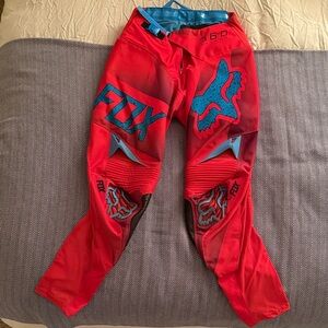 Fox Racing Red and Blue Motocross Pants